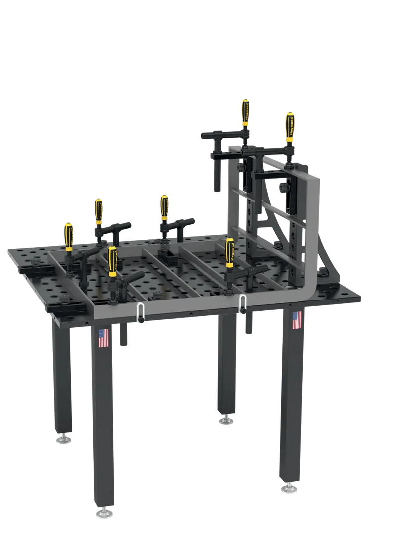 Load image into Gallery viewer, US281015.XD7: System 28 4&#39;x4&#39; (48&quot;x48&quot;) Siegmund &quot;BASIC&quot; Imperial Series (Inch) Welding Table with Plasma Nitration
