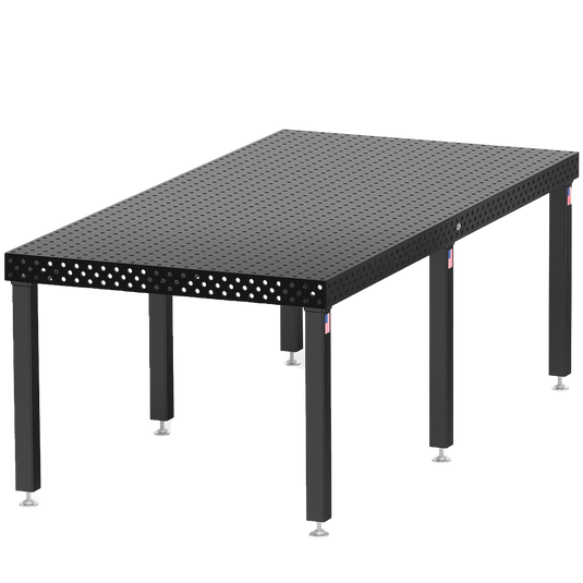US160030.X7: System 16 4'x8' (48"x96") Siegmund Imperial Series (Inch) Welding Table with Plasma Nitration