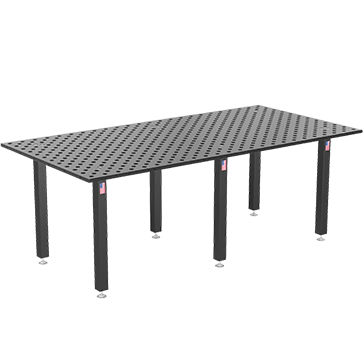 Load image into Gallery viewer, US281030.XD7: System 28 4&#39;x8&#39; (48&quot;x96&quot;) Siegmund &quot;BASIC&quot; Imperial Series (Inch) Welding Table with Plasma Nitration
