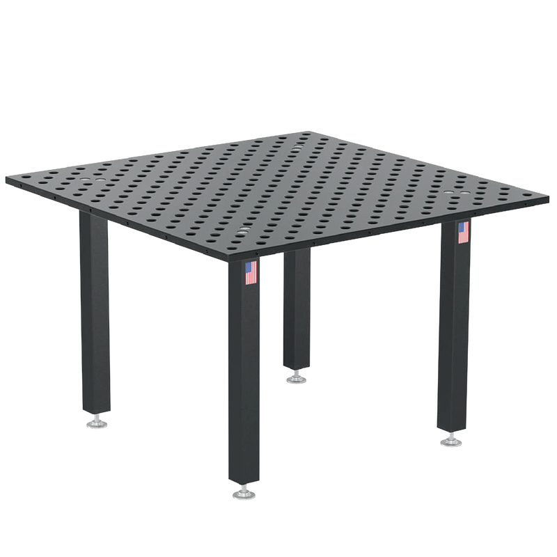 Load image into Gallery viewer, US281015.XD7: System 28 4&#39;x4&#39; (48&quot;x48&quot;) Siegmund &quot;BASIC&quot; Imperial Series (Inch) Welding Table with Plasma Nitration
