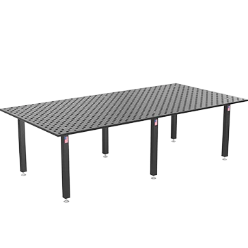 Load image into Gallery viewer, US281040.XD7: System 28 5&#39;x10&#39; (60&quot;x120&quot;) Siegmund &quot;BASIC&quot; Imperial Series (Inch) Welding Table with Plasma Nitration
